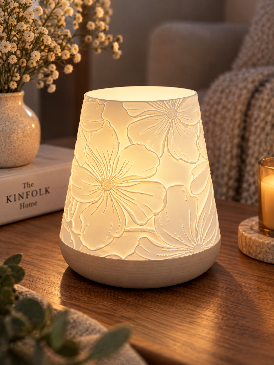 Windlicht Blumen – florale Lichtdeko