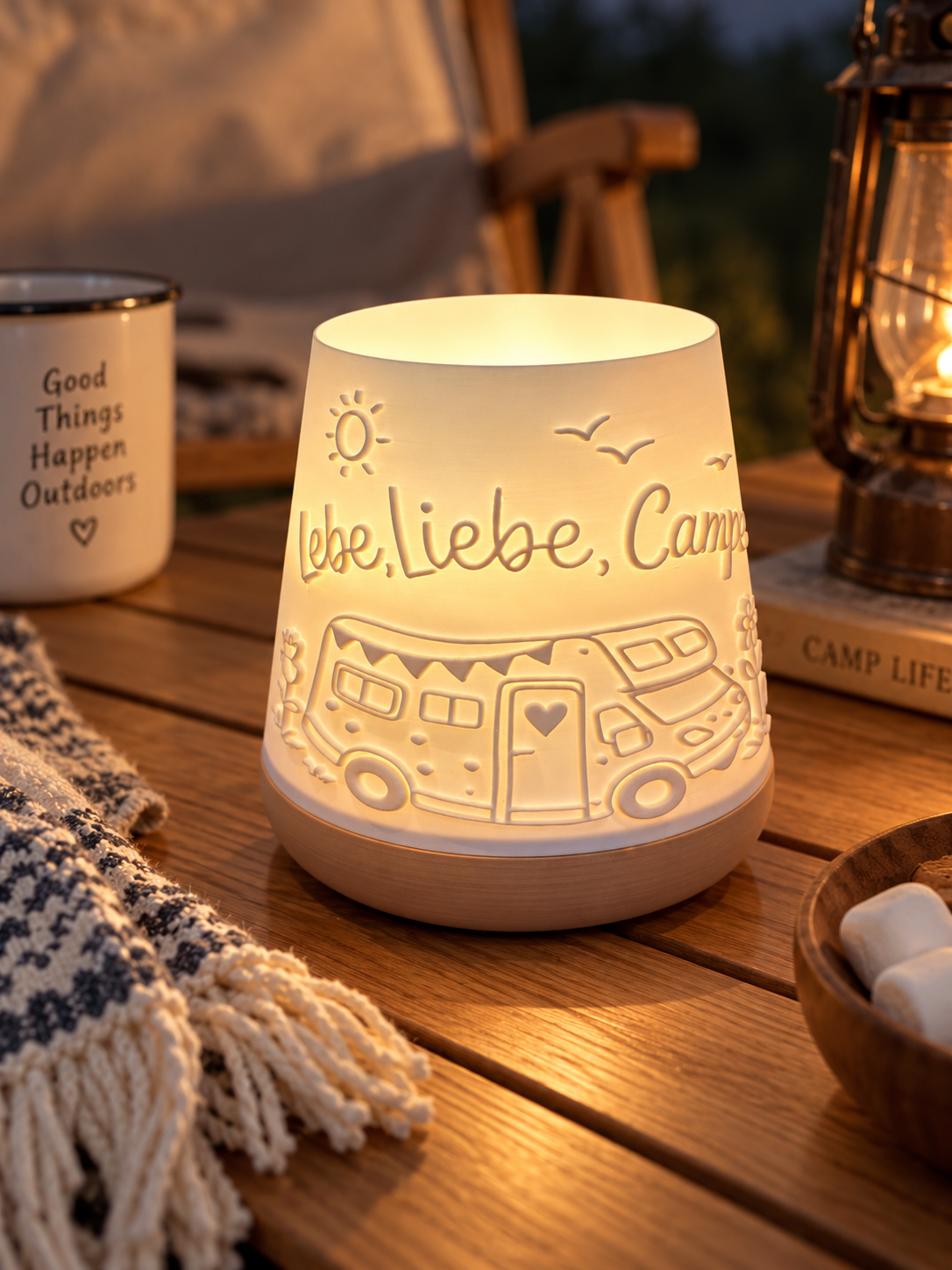 Windlicht Camping